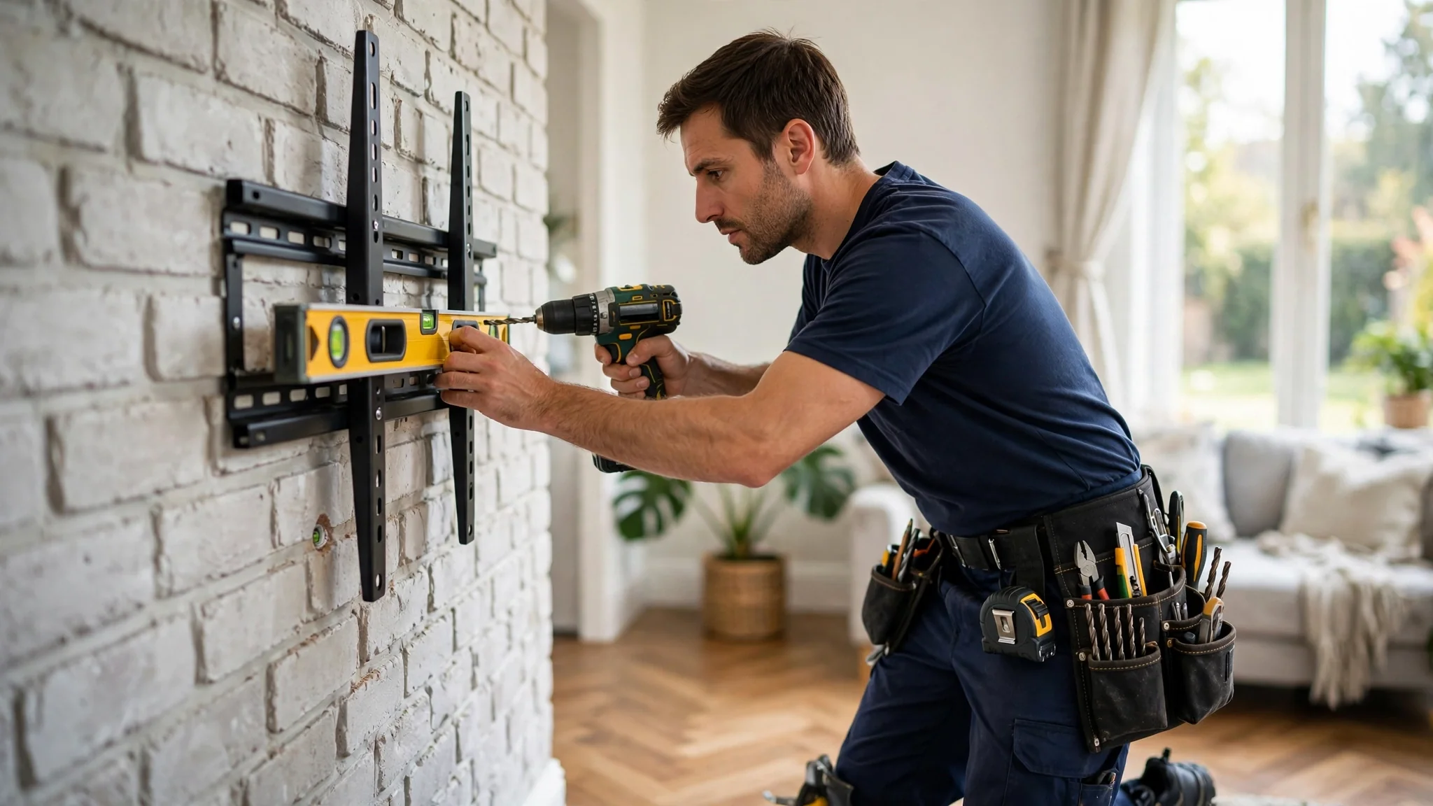 TV wall mounting and shelving service Stoke